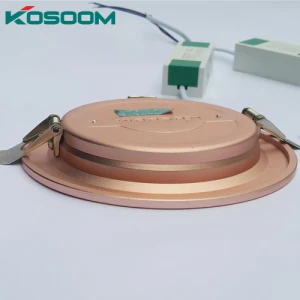Đèn LED âm trần siêu mỏng 3 màu 8W viền vàng DL-KS-SMV-8-DM Kosoom