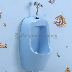 Bồn Tiểu Trẻ Em Treo Sứ Draco T3201B Màu Xanh dương