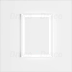 Gương Phòng Tắm Thiết Kế Chữ Nhật Tích Hợp Đèn Led 3 Sọc Draco ATG35LI