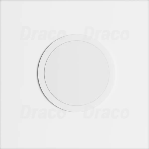 Gương Phòng Tắm Thiết Kế Tròn Viền Gỗ Tích Hợp Đèn Led Draco ATG56LO (Công Tắc Cơ)