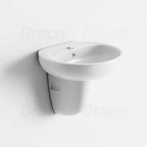 Lavabo Treo Chất Liệu Sứ Trắng Ceramic Cao Cấp Draco T2231S