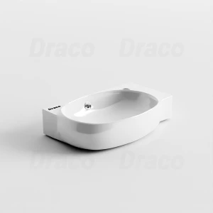 Lavabo Treo Góc Sứ Trắng Ceramic Cao Cấp Draco T2230S