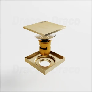 Phễu Thoát Sàn Đồng Thau Đúc Đuôi Đồng Draco ATR08