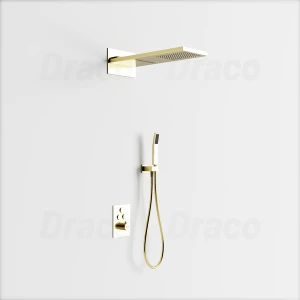 Sen Tắm Âm Tường Đồng Thau Có Khóa Nhiệt Độ Draco F0303