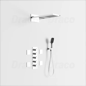 Sen Tắm Âm Tường Đồng Thau Mạ Crom Draco F0309C