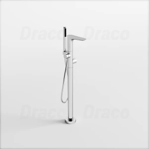 Sen Tắm Bồn Đứng Nóng Lạnh Đồng Mạ Crom Kiểu Đầu Dẹt Draco F0414C