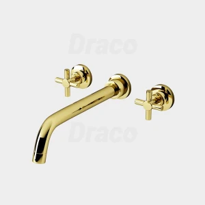Vòi Lavabo Âm Tường Nóng Lạnh Độc Lập Draco F2401