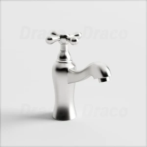 Vòi Lavabo Lạnh Inox 304 Thiết Kế Tay Xoay Draco F2230IX