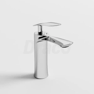 Vòi Lavabo Nóng Lạnh Đồng Thau Draco F2130CA (Thấp) - Màu Crom