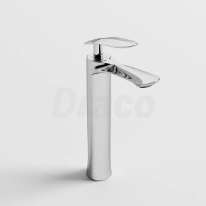 Vòi Lavabo Nóng Lạnh Đồng Thau Draco F2130CB (Cao) - Màu Crom