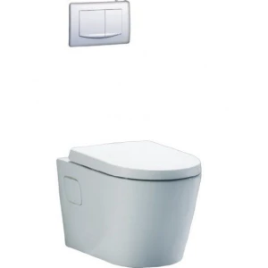 Bồn Cầu CAESAR CPT1503 Treo Tường Thùng Nước Âm Tường Nắp Êm