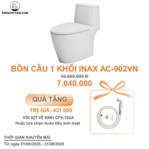 Bồn Cầu INAX AC-902VN (AC902VN) 1 Khối Bộ Sưu Tập S200