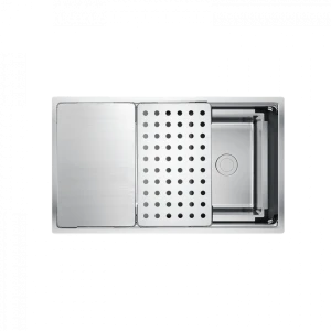 Chậu Rửa Chén KONOX KN7644SU Dekor Chống Xước 760mm Inox 1 Hộc