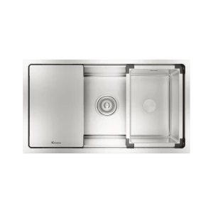 Chậu Rửa Chén KONOX KN8146SU Dekor Chống Xước Inox 1 Hộc