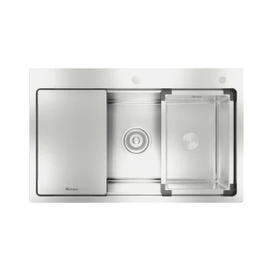 Chậu Rửa Chén KONOX KN8151TS Dekor Chống Xước Inox 1 Hộc
