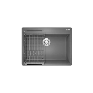 Chậu Rửa Chén KONOX Ruvita 680 Grey Đá Granite 1 Hộc 680mm