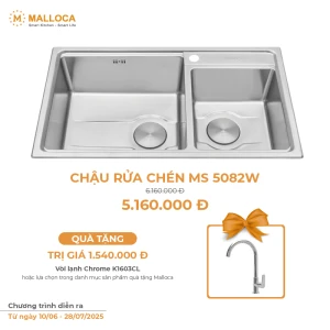 Chậu Rửa Chén MALLOCA MS 5082W INOX 304