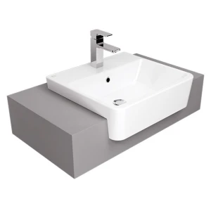 Chậu Rửa Lavabo AMERICAN 0519-WT ( VF-0519 ) Bán Âm Bàn Acacia Evolution
