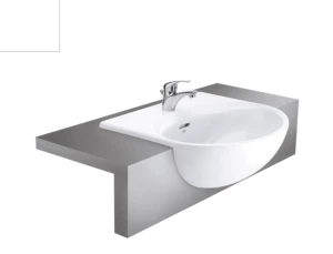 Chậu Rửa Lavabo COTTO  C021 Helen Bán Âm Bàn