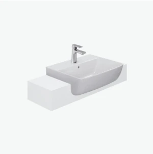 Chậu Rửa Lavabo INAX AL-345V Bán Âm Bàn Aqua Ceramic