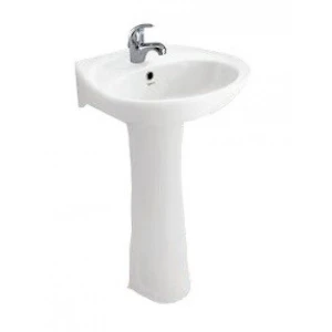 Lavabo VIGLACERA BS409/VI1T Treo Tường Kèm Chân Dài