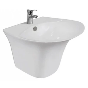 Lavabo VIGLACERA V63 Treo Tường Liền Khối Chân Ngắn