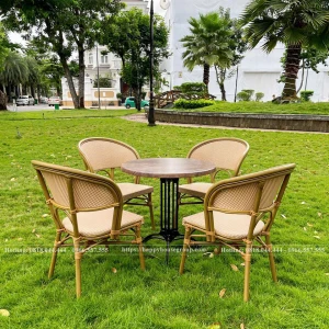 Bộ bàn ghế cafe ngoài trời cao cấp siêu chống nước