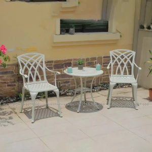Bộ bàn ghế nhôm đúc ban công sân vườn ND65-2GLT