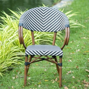 Ghế cafe sân vườn sợi nhựa giả mây GL09-TC