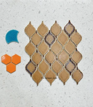 Gạch Mosaic Gốm Sứ Trang Trí Lồng Đèn G7TT89
