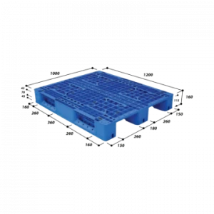 Pallet nhựa tải trọng trung bình MS EN4-1210- 3