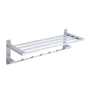 Máng khăn 2 tầng bằng inox có móc Prolax PRMK-8202A