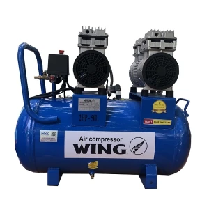 Máy Nén Khí Không Dầu Giảm Âm Wing 2HP TW-OF750x2 50L