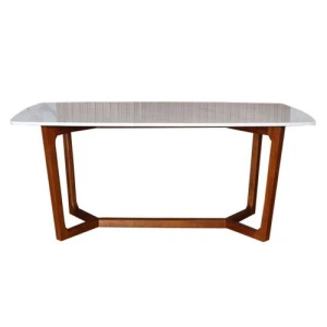 Bàn ăn Concord mặt đá 1600 chân màu Walnut