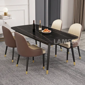 Bộ bàn 4 ghế chân côn mặt đá NK-86