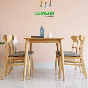 Bộ bàn ăn 4 ghế Mango Tự nhiên 120