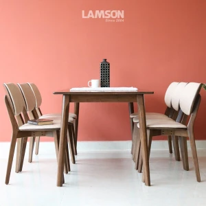 Bộ bàn ăn 6 ghế Hana nâu 160