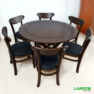 Bộ bàn ăn Classic Nâu 6 ghế