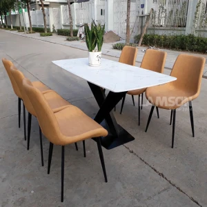 Bộ bàn nhập khẩu 6 ghế bọc da NK-39