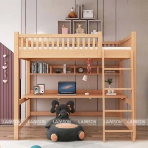 Giường Tầng Kết Hợp Bàn Học Mina #01 | Nội Thất Lam Sơn