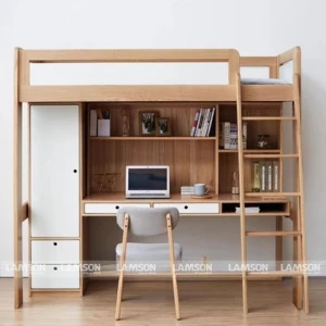 Giường tầng kết hợp tủ áo, bàn học New Loft | Nội Thất Lam Sơn