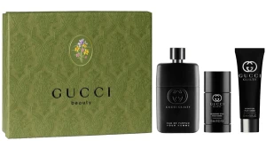 GiftSet Nước Hoa Gucci Guilty Pour Homme EDP (90ML Lăn Khử Mùi Sữa Tắm )