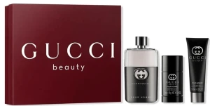 GiftSet Nước Hoa Gucci Guilty Pour Homme EDT ( 90ML 50ML Lăn Khử Mùi )