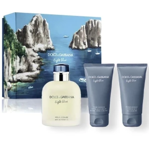 Set Nước Hoa Dolce & Gabbana Light Blue Pour Homme EDT ( 125ML 50ML 50ML )