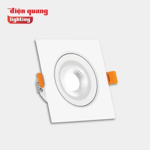 Bộ đèn LED downlight Điện Quang ĐQ LRD11 09765 120 (9W Ánh sáng trắng, vuông, 4.7inch)