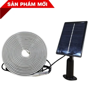 Dây Đèn Led Solar Trang Trí Năng Lượng Mặt Trời Ánh Sáng Vàng 5m Thông Minh ECO SLD01 5m 3000K