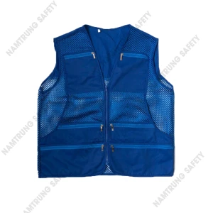 Áo gile lưới GL22 Xanh loại 6 túi