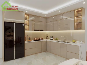 Tủ Bếp Acrylic Chữ L Đẹp