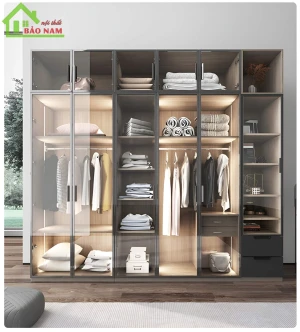 Tủ Quần Áo Cánh Kính Hiện Đại