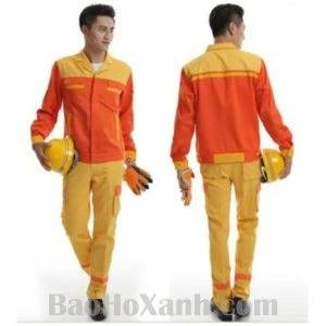 Quần Áo Bảo Hộ Lao Động Cam Vàng Rẻ Đẹp Cao Cấp - QAK0009